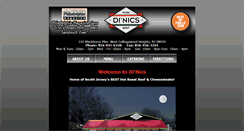 Desktop Screenshot of dinicsnj.com